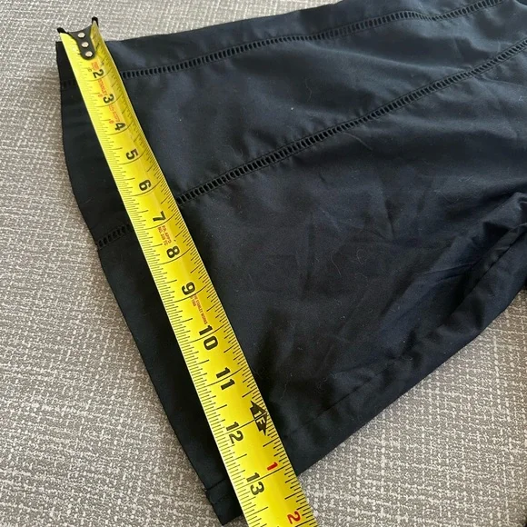 Abercrombie & Fitch Midi Dress Sz M Tall Smocked Waist Flowy Summer Dress Black - Picture 12 of 16